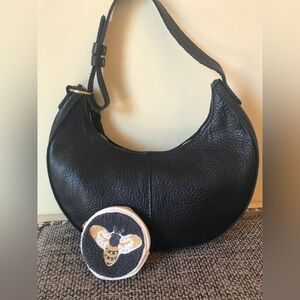 Portland Leather Pebbled Black Nora